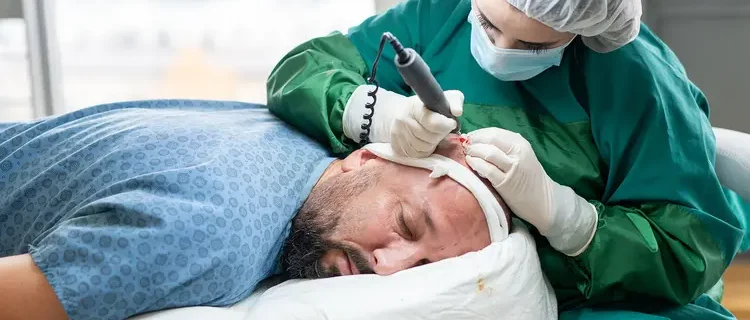 Douleur-greffe-capillaire